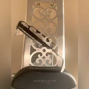 MARCHON AIRLOCK TITANIUM GLASSES #530/Col 100/ 50-18- UNISEX Marchon Airlock | Accessories | Marchon Airlock Titanium  main image 4